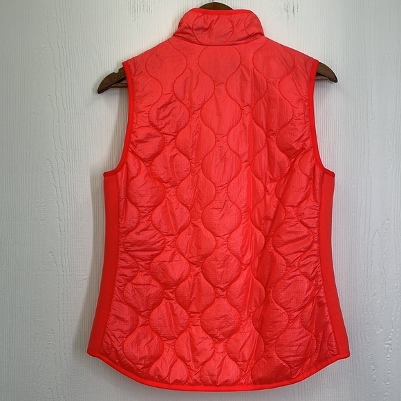 J Crew - NWT Bright Orange Red Zip Closure Sleeveless Vest Pockets Size Small - Picture 12 of 13